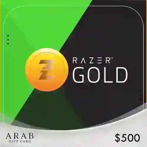 بطاقة ريزر جولد - 500 دولار (عالمي) بطاقة ريزر جولد - 500 دولار (عالمي)